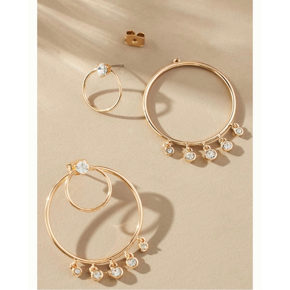 Anthropologie Chandelier Hoop Earrings - NWT